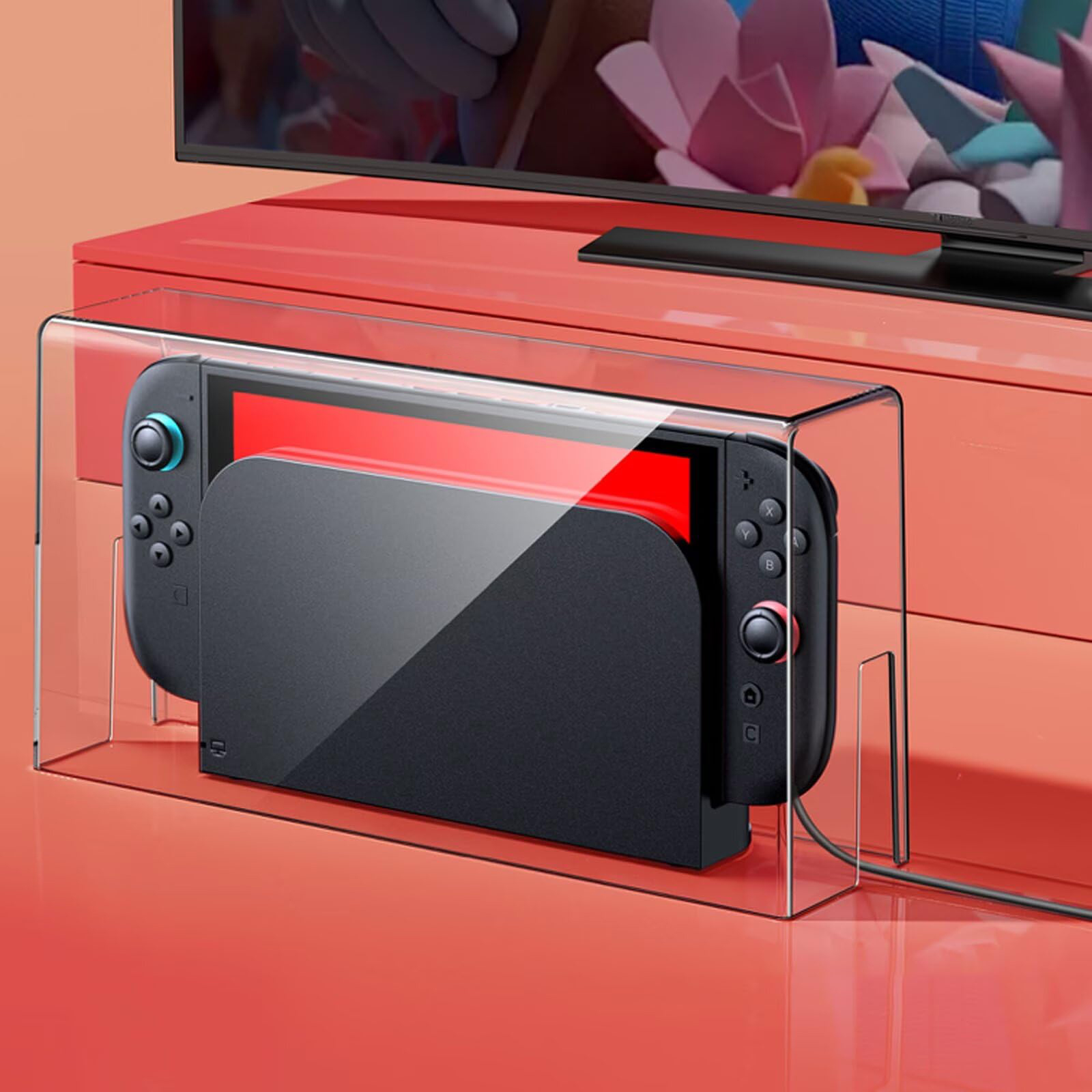 Acrylic Dust Cover for Switch 2 Protective Shell Transparent Lid Display Case