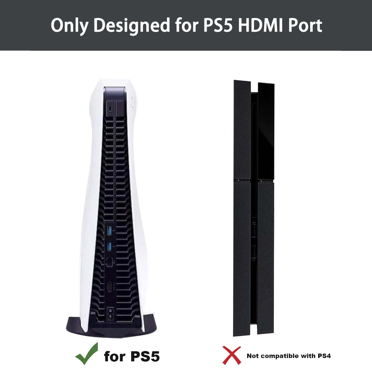 Game Console HDMI Port Replacement for PS5 with Solder Wick