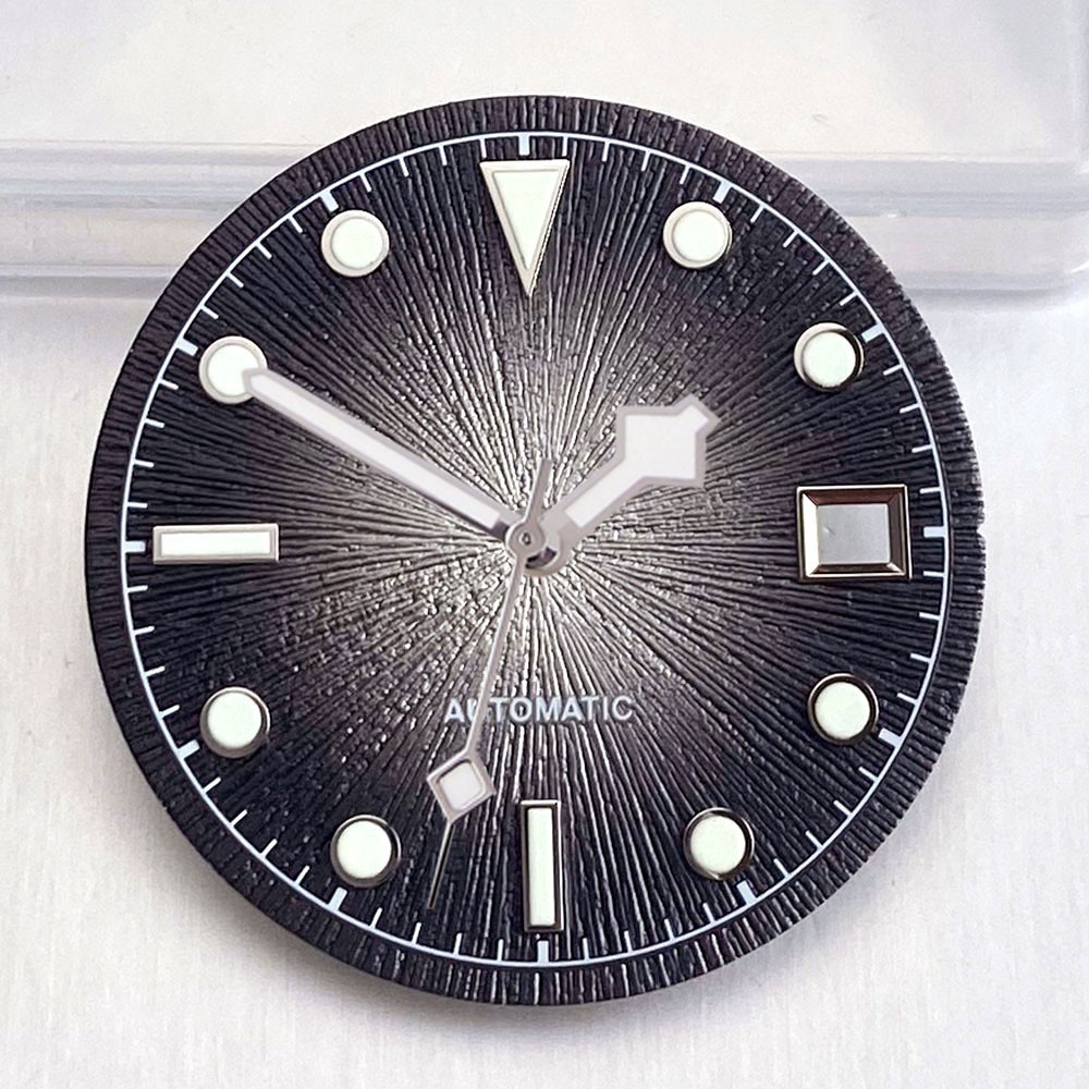 29mm Sunburst Black Blue Green Red Watch Dial Hand Set Fit Miyota 8215 PT5000