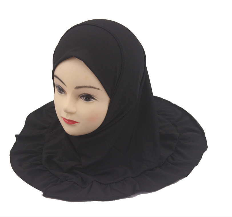 One Piece Instant Headscarf Khimar Girls 3-7Y Kids Amira Shawl Prayer Hijab Eid