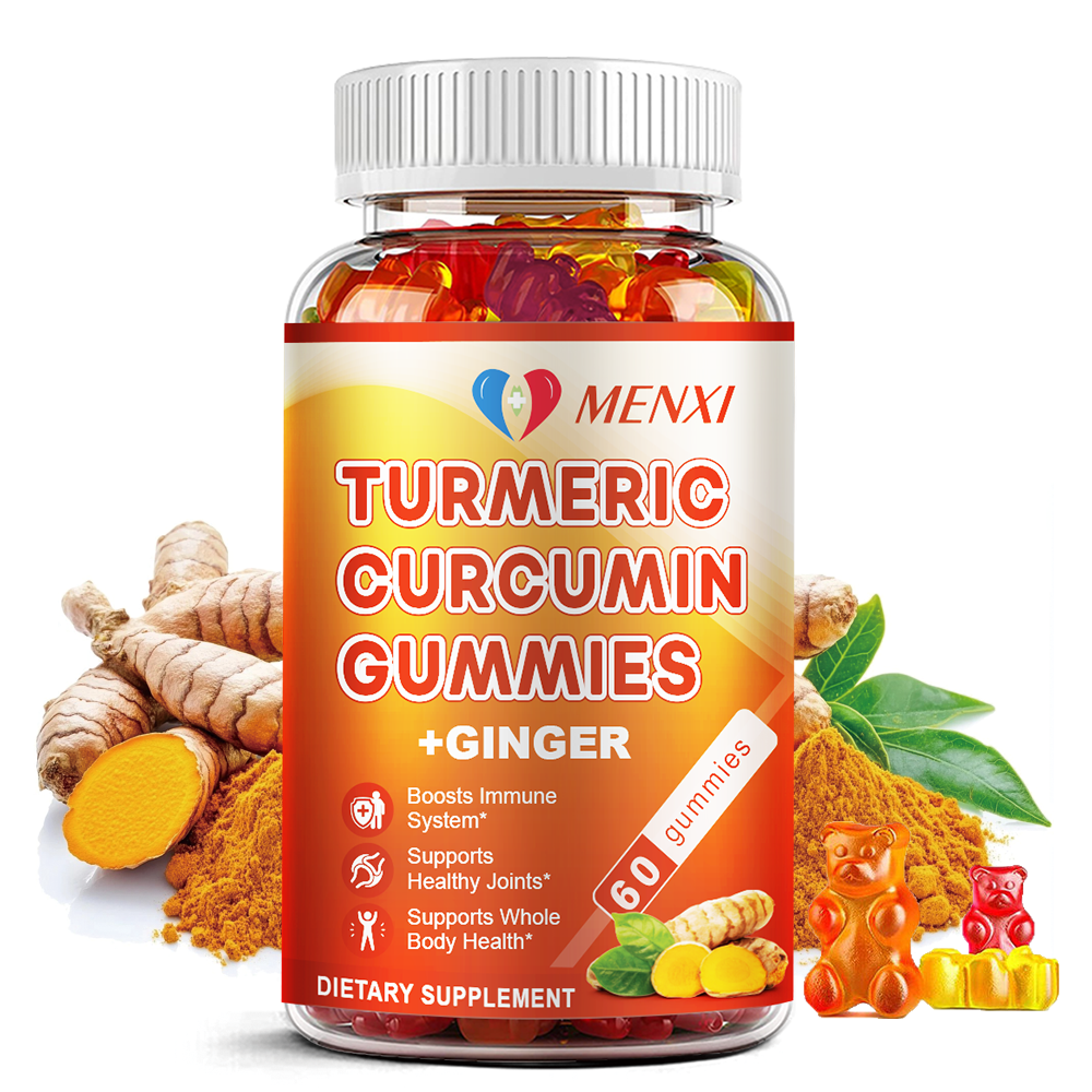 Turmeric Curcumin Black Pepper Gummies 60ct Joint Pain Inflammation Relief Gummy
