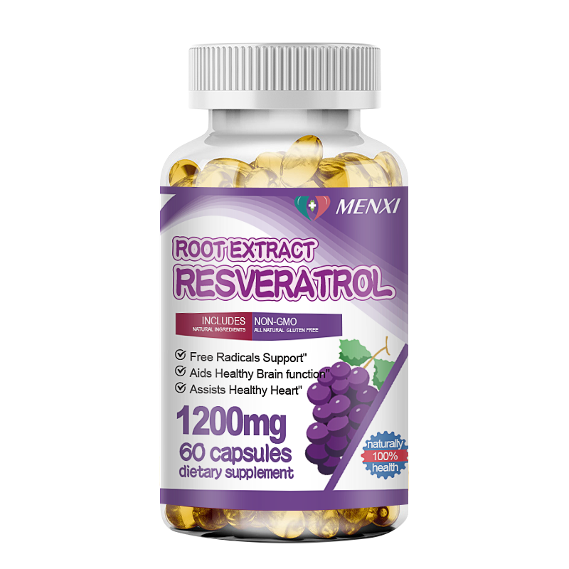 Resveratrol Extract 1200mg Capsules Maximum Strength Antioxidant 60/120/240 Caps