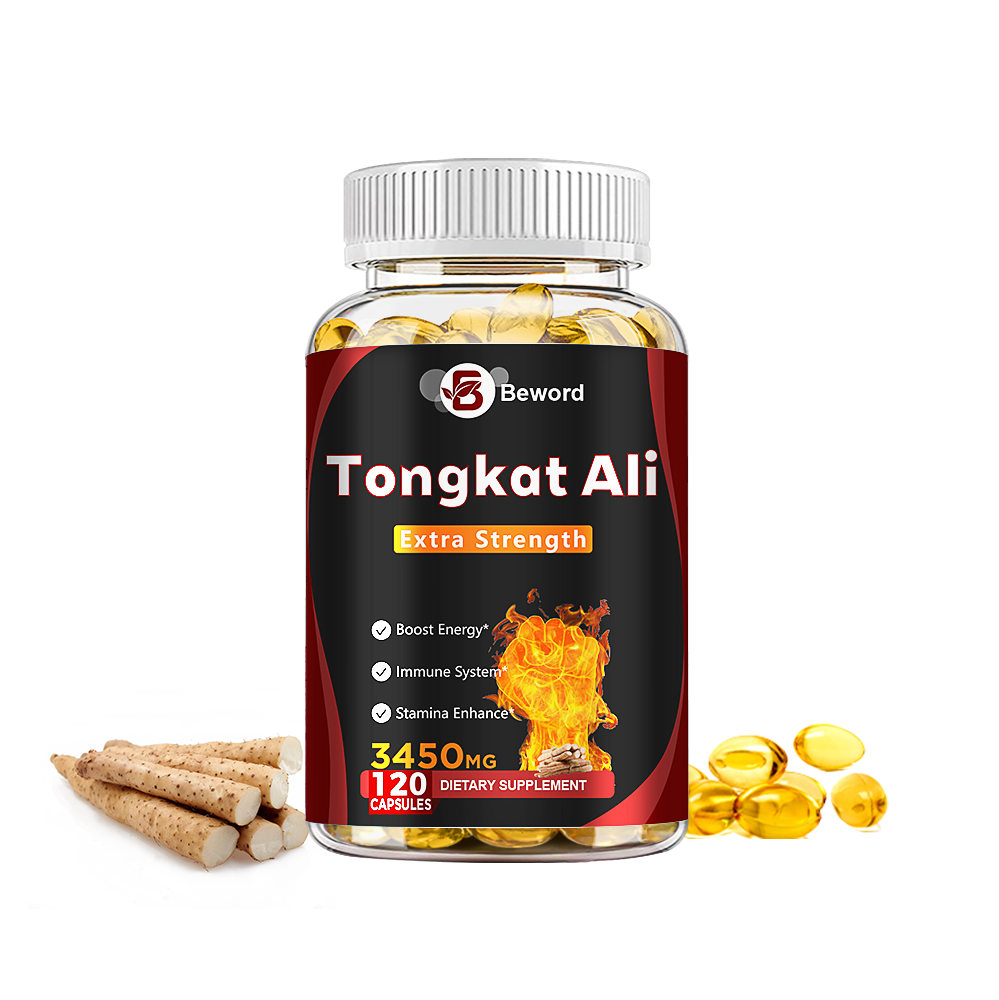 3450mg TongkatAli Extract 200:1 Strong Natural Testosterone Booster 120 Capsules