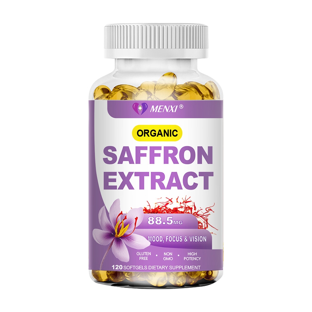 Pure Saffron Extract 88.5mg Capsules -Mood Enhancement & Antioxidant Support