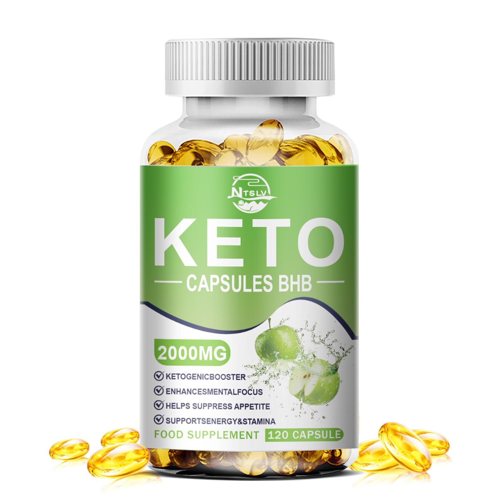Ketone Capsules 2000mg – Fat Burn Carb Blocker Support Energy Focus Men Women