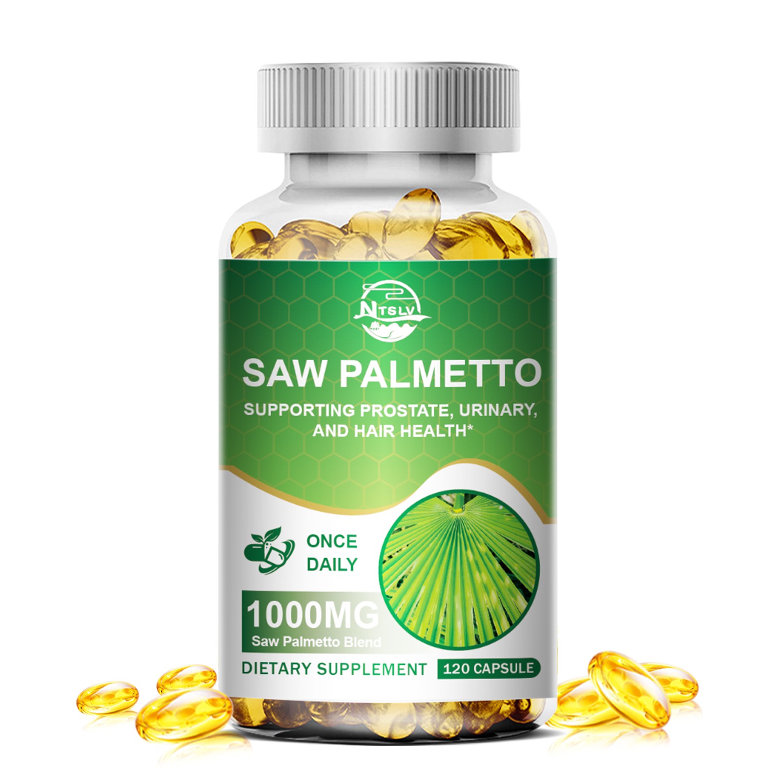 Saw Palmetto Capsule Extract 1000mg Prostate Supplement Urinary Health Pills Cap
