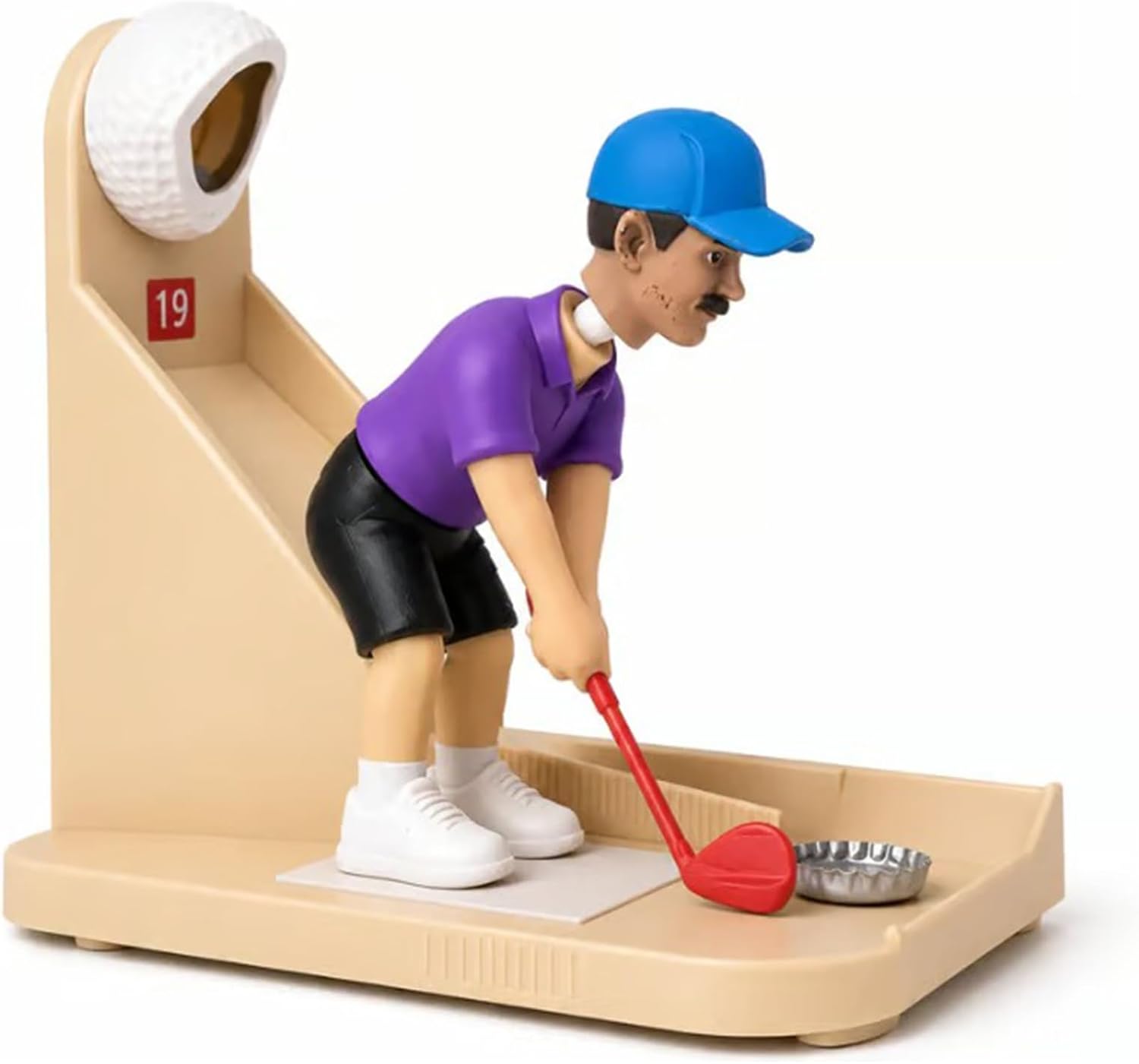 Golf Ball Themed Bottle Opener, Automatic Beer Bottle Opener With Golf Swing Cap