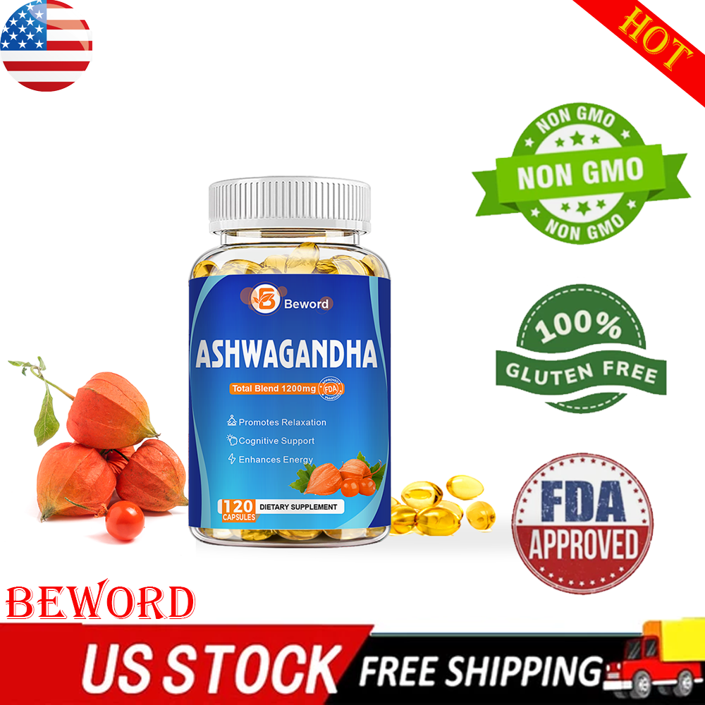 Ashwagandha KSM 66 – 1200mg 120 Vegan Capsules High Strength Ashwagandha Root-