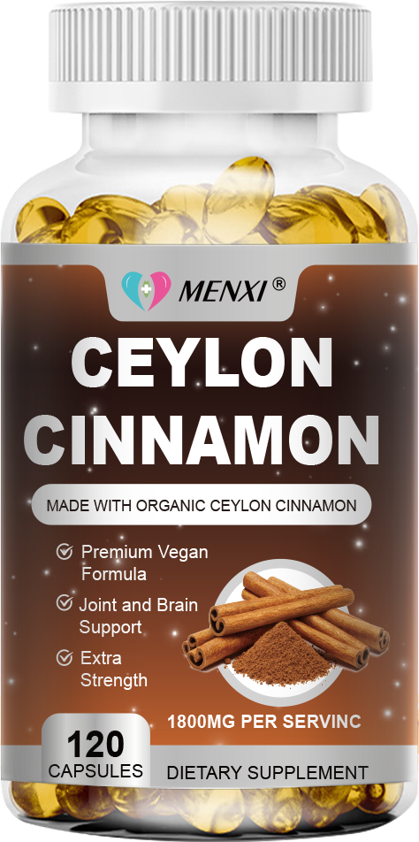 1-4 Packs Ceylon Cinnamon Capsules 1800mg Highest Potency Blood Sugar Support US