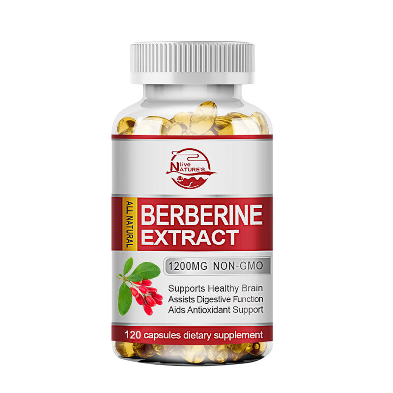 Organic Premium Berberine HCL Extract 1200mg 480 Capsules Blood Sugar Support