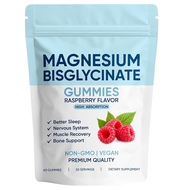 Magnesium Bisglycinate Gummies Relax Muscles Improve Sleep 400mg