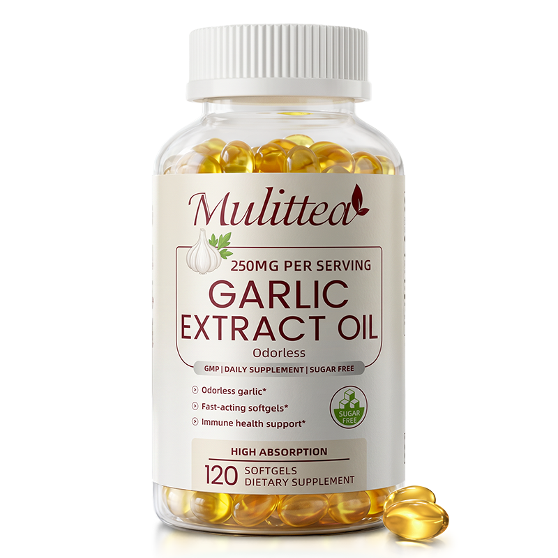 1/2/4X Garlic Extract Oil Softgels Immune Health Support Antioxidant 120