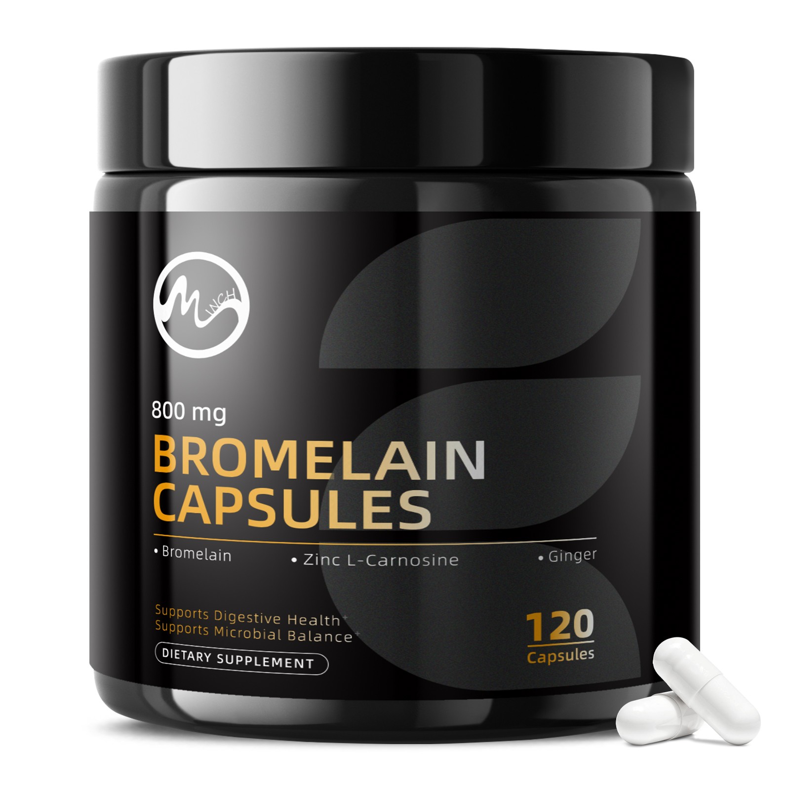 Bromelain 120/240Capsules 800 MG | 2,400 GDU Digestive Enzymes