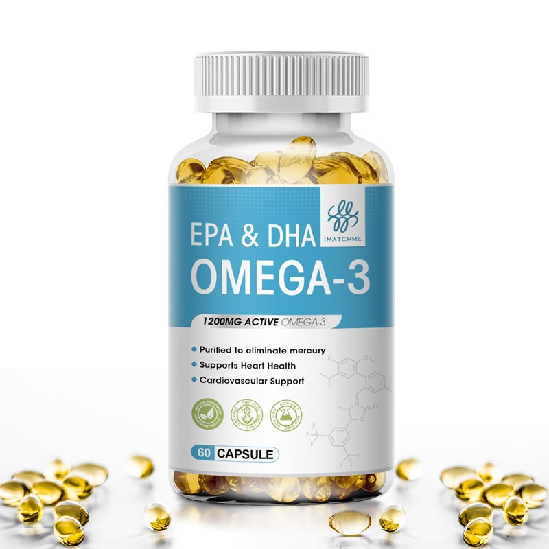 5Pack Omega3 Oil Capsules 3x Strength 1200mg EPA DHA Vegan Pills Joint Support