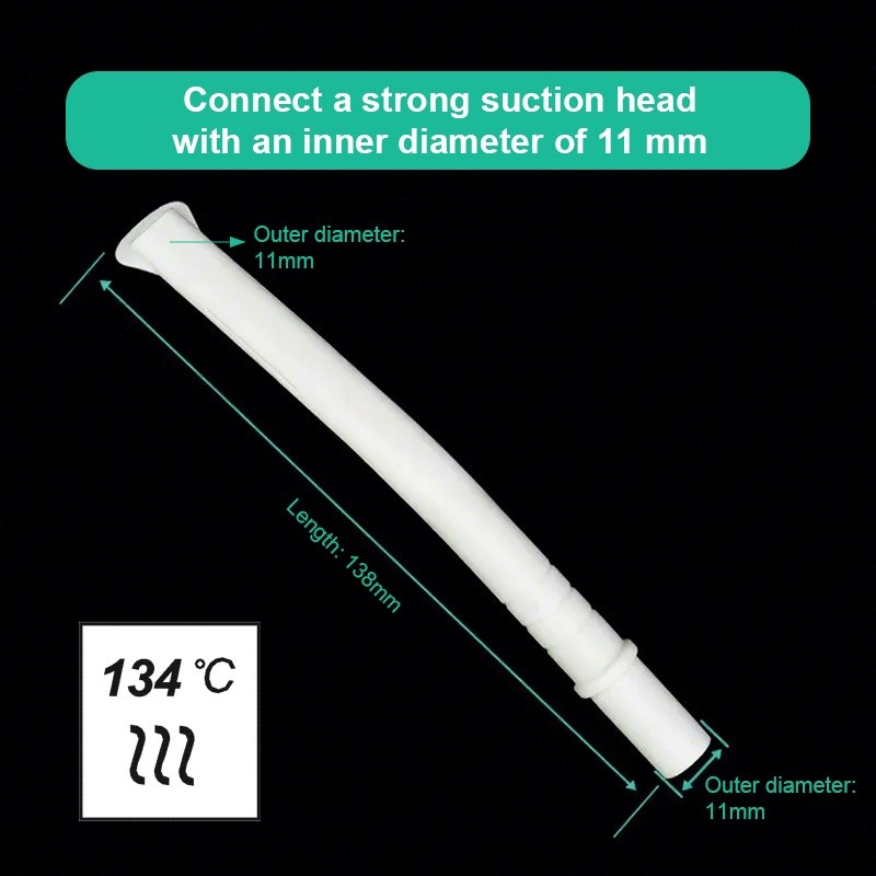 5Pcs Dental Duckbill Evacuation Suction Tube Dental Surgical Strong Suction Tips