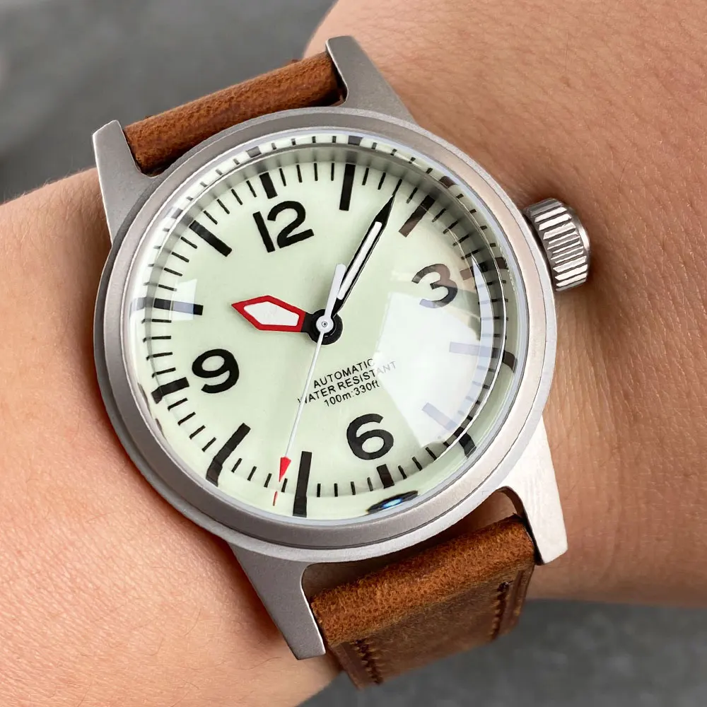 Tandorio TD-177 36mm Military Sapphire Glass Japan NH35 Automatic Men Watches