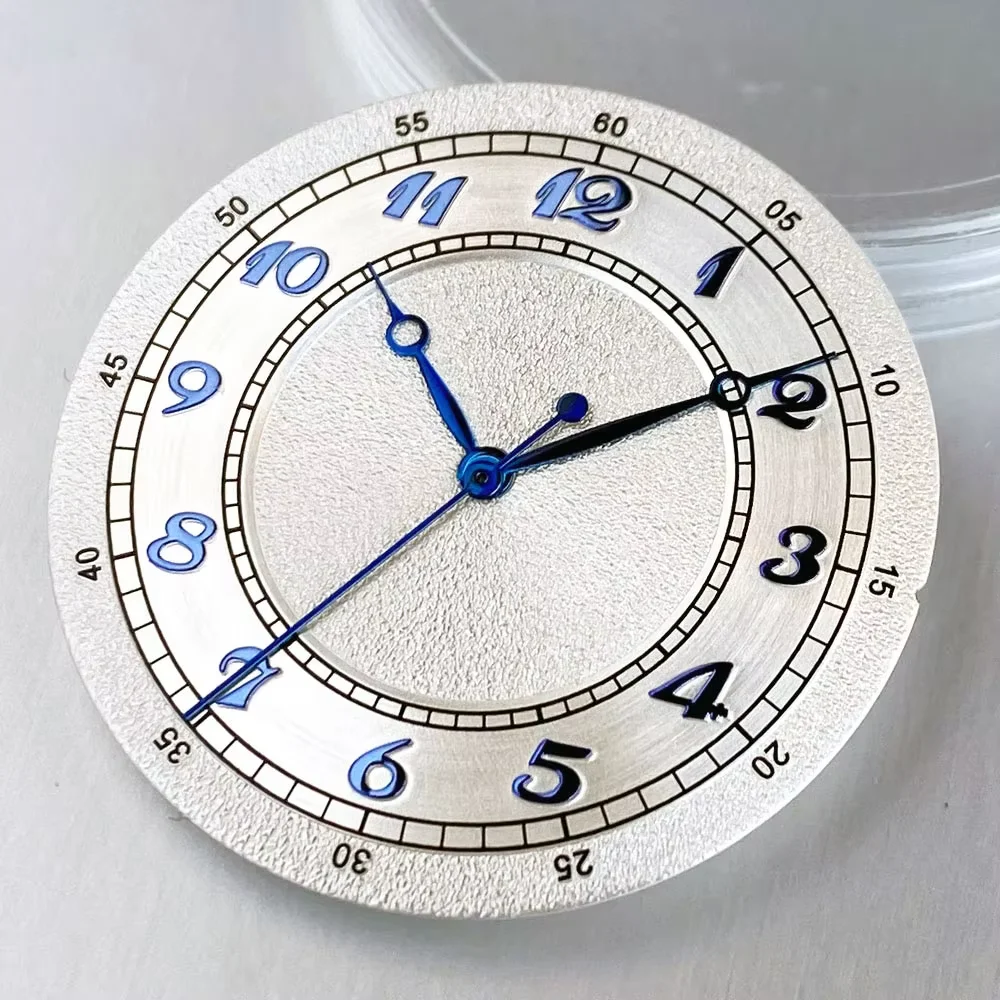 Tandorio 33.5mm Matte White Rose NH35 Watch Mod Dial For NH35 NH36 PT5000