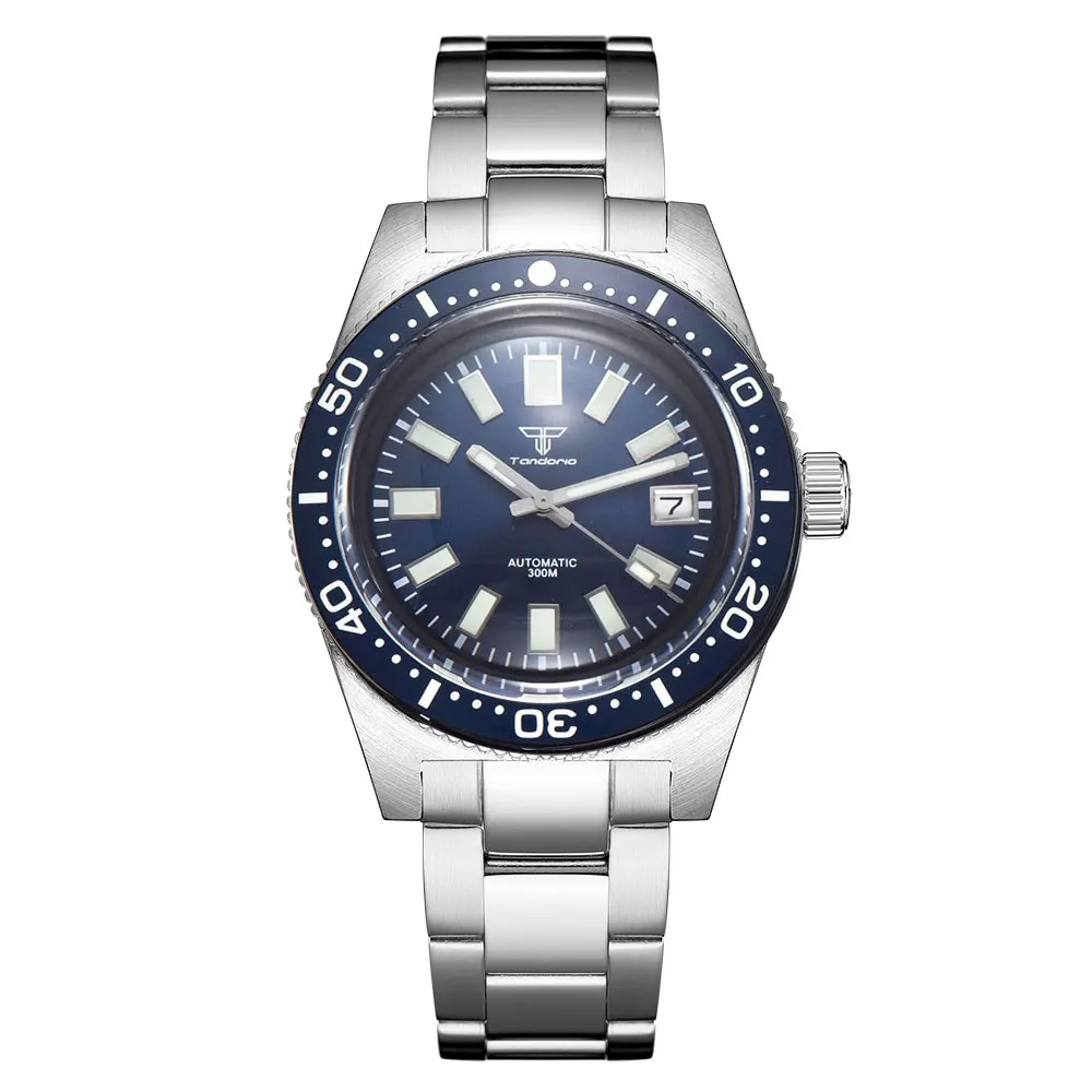 Tandorio 41mm Sapphire Glass 300m Waterproof NH35A PT5000 Automatic Men Watch