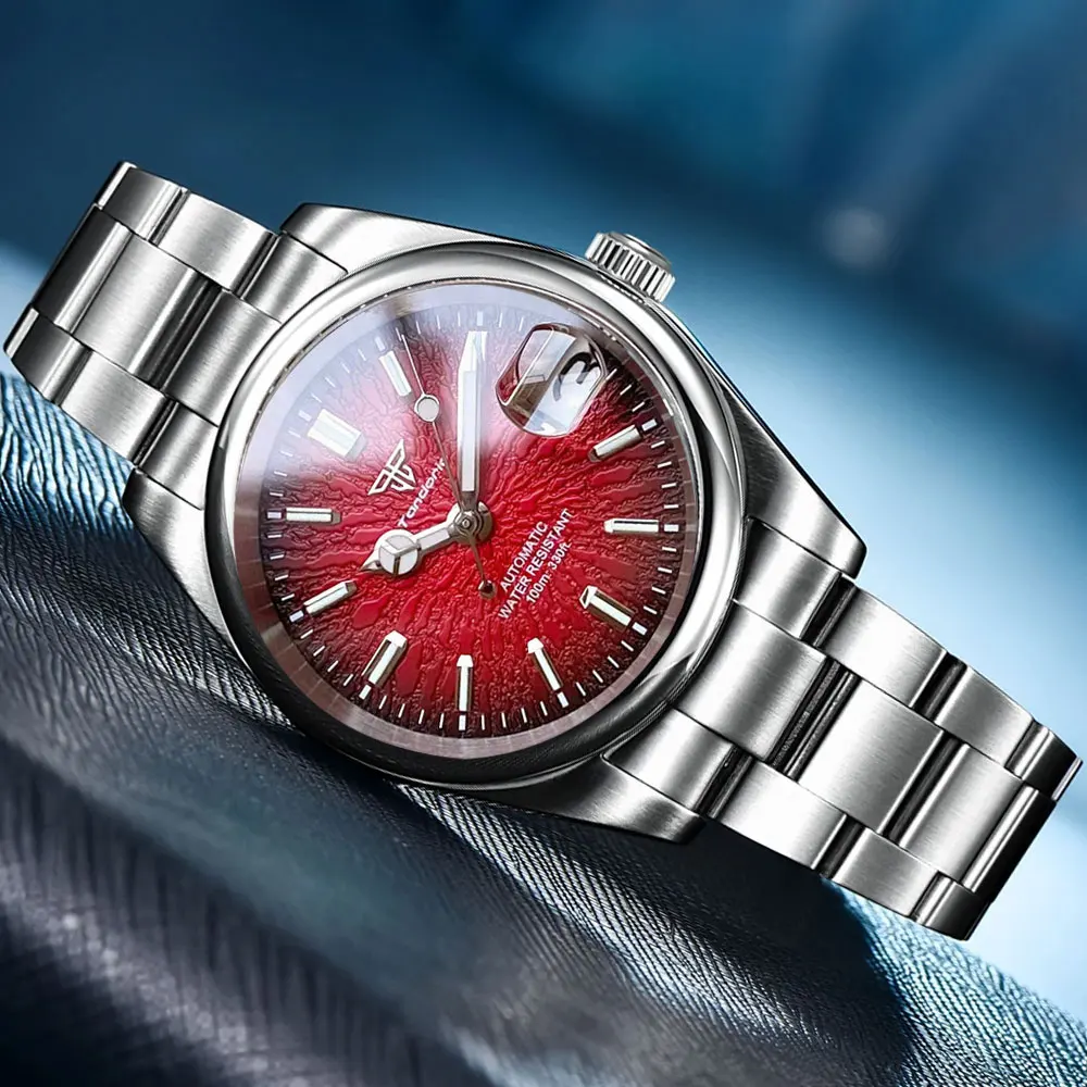 Tandorio Sapphire Glass Men’s Automatic Mechanical Diver Watch For Miyota 8215