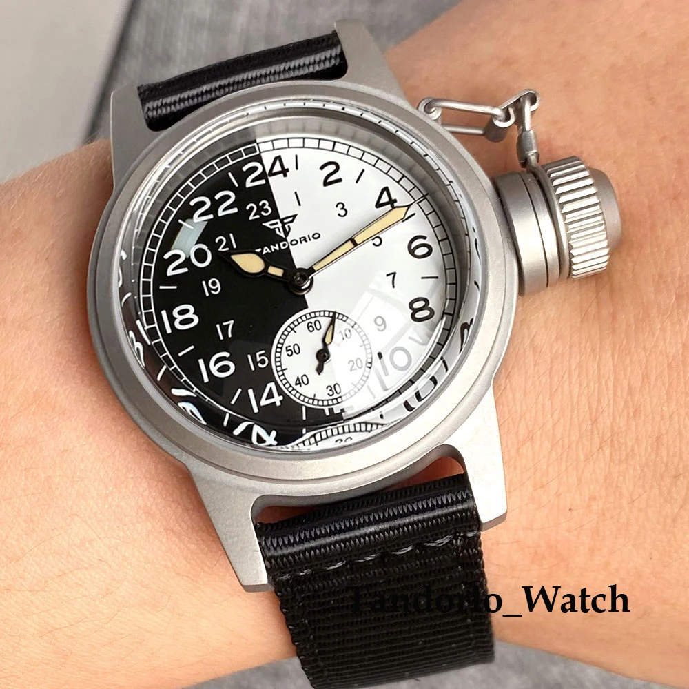 Tandorio 36mm ST 1701 Steel Automatic Vintage Men Watches Diver Sapphire Glass