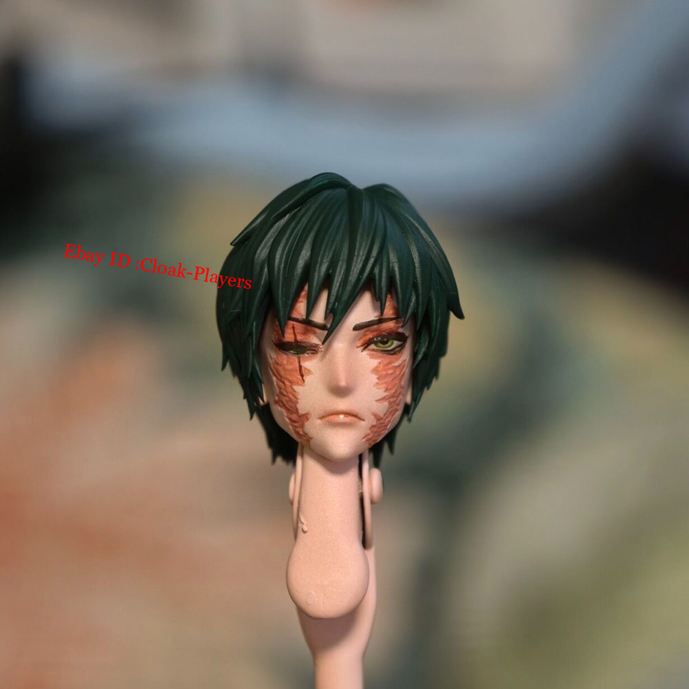 1/12 Jujutsu Kaisen Zenin Maki Head Carving For 6″Romankey SHF Figma Figure Body