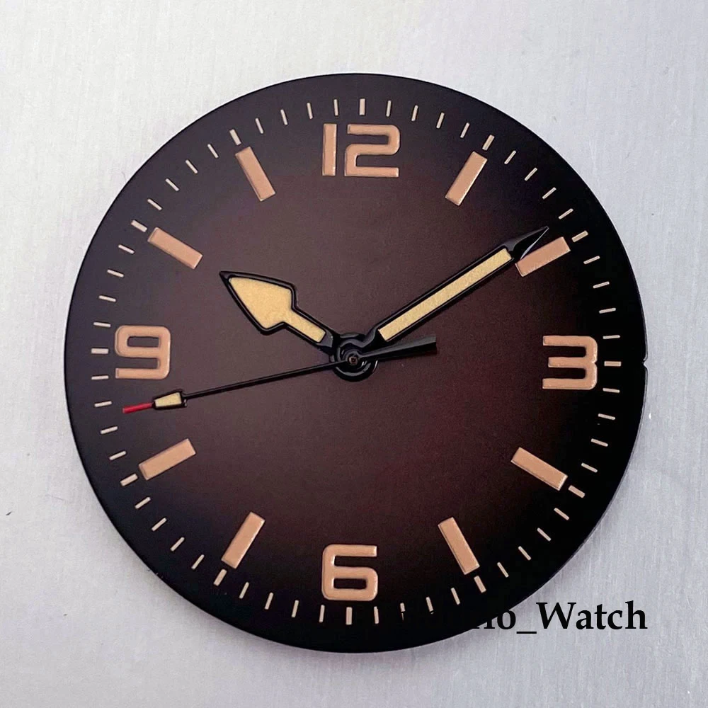 Tandorio New 31mm Vintage NH35 Watch Dial For Miyota 8215/NH35/PT5000 Movement
