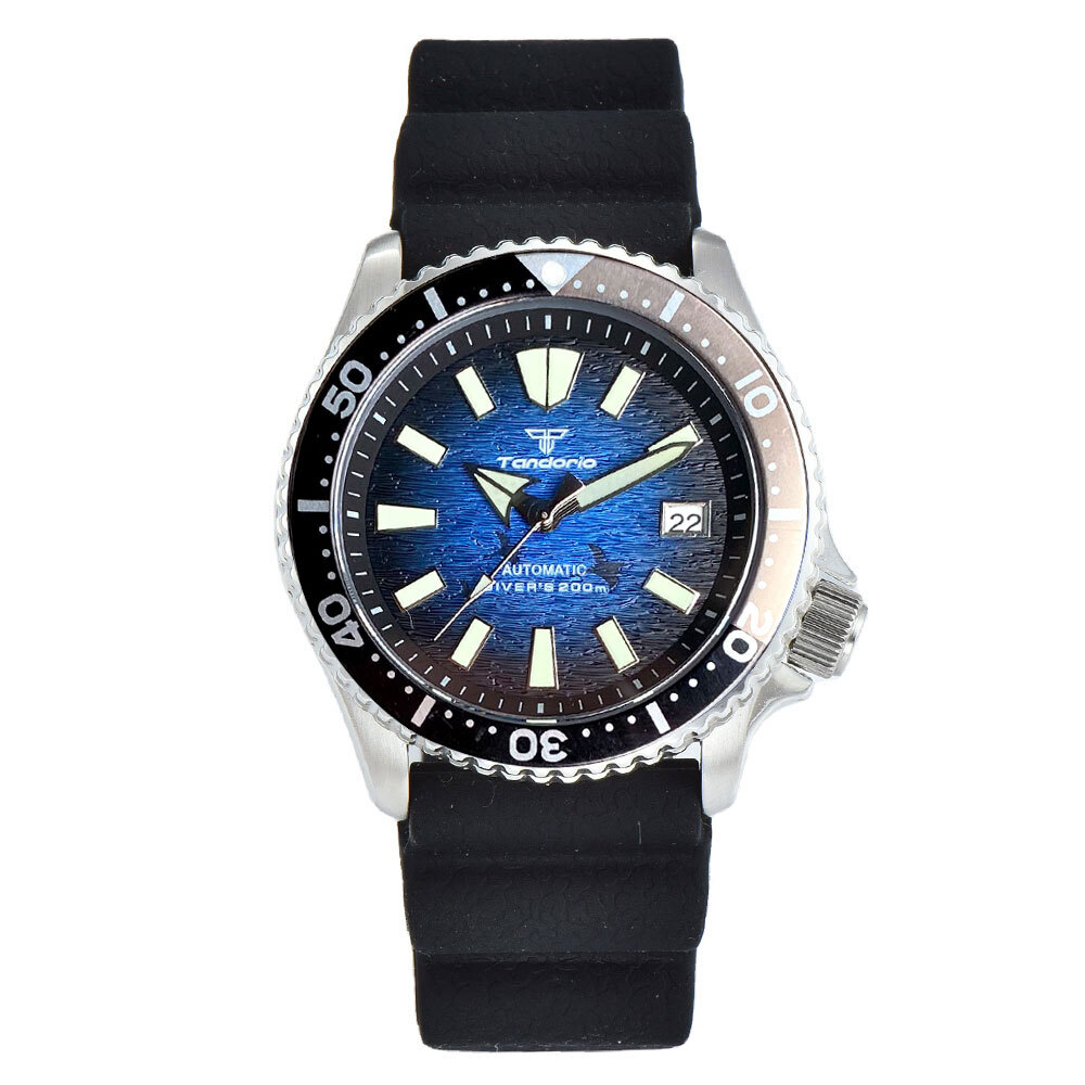 Classic Diving Tandorio 41mm Sapphire 20ATM Japan NH35 Automatic Men Watch Lume