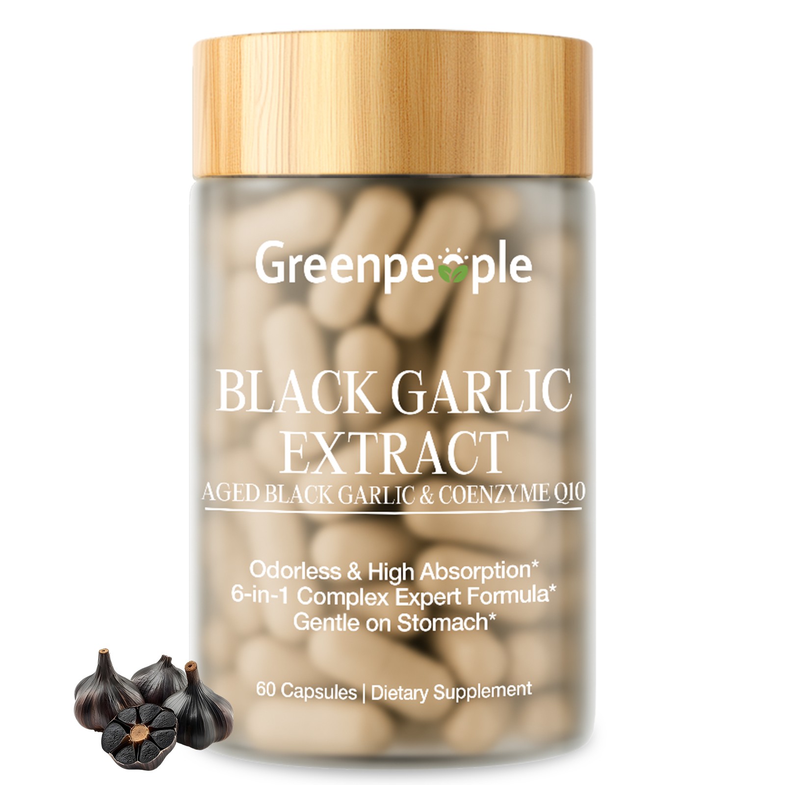 Organic Odorless Garlic Softgels/Capsules Cholesterol Health Support Antioxidant