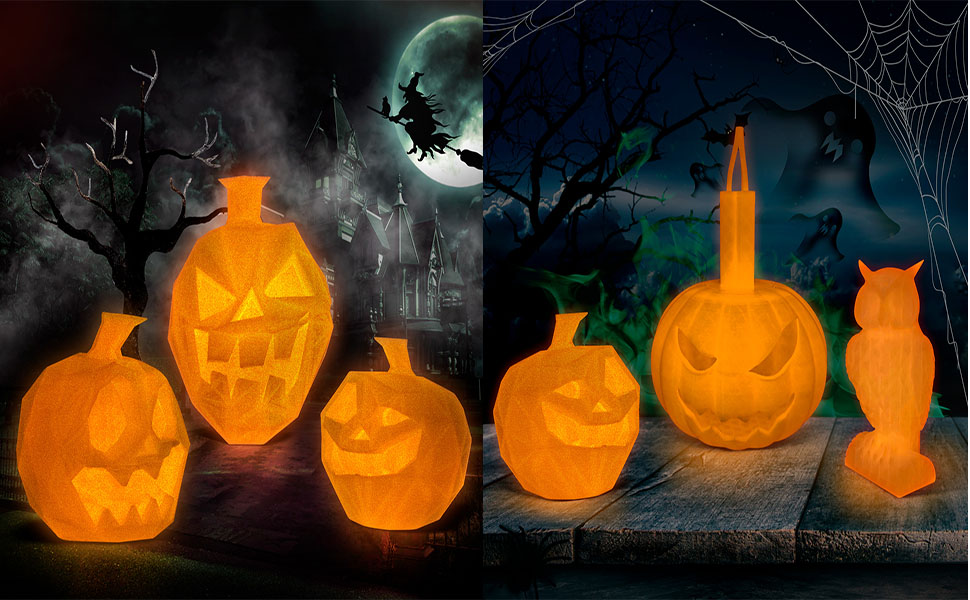 glow filament dark orange pla