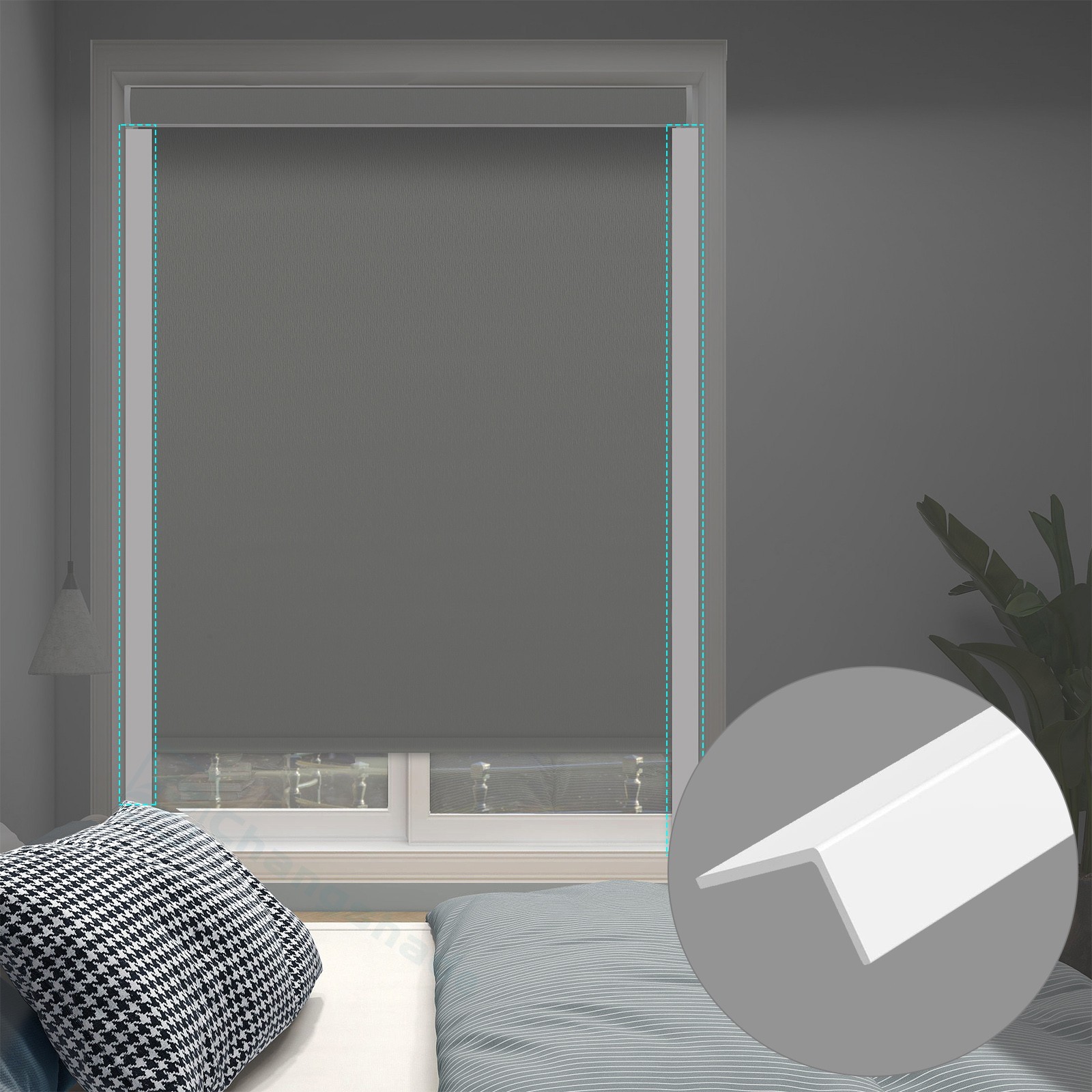 Changshade CUSTOM Curtains Window Blinds Blackout Roller Shades Room Darkening