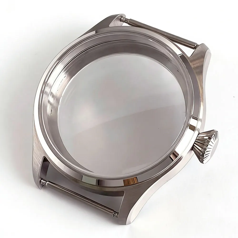 Tandorio 20ATM 42mm 6498 Watch Case Dial Set For ETA 6498 ST3621 Sapphire Glass
