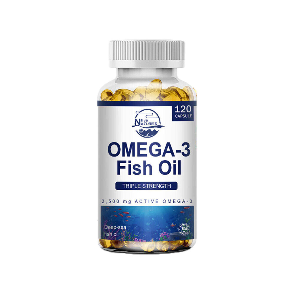 Omega 3 Fish Oil Capsules Strength 2500mg EPA & DHA, Highest Potency 480PCS