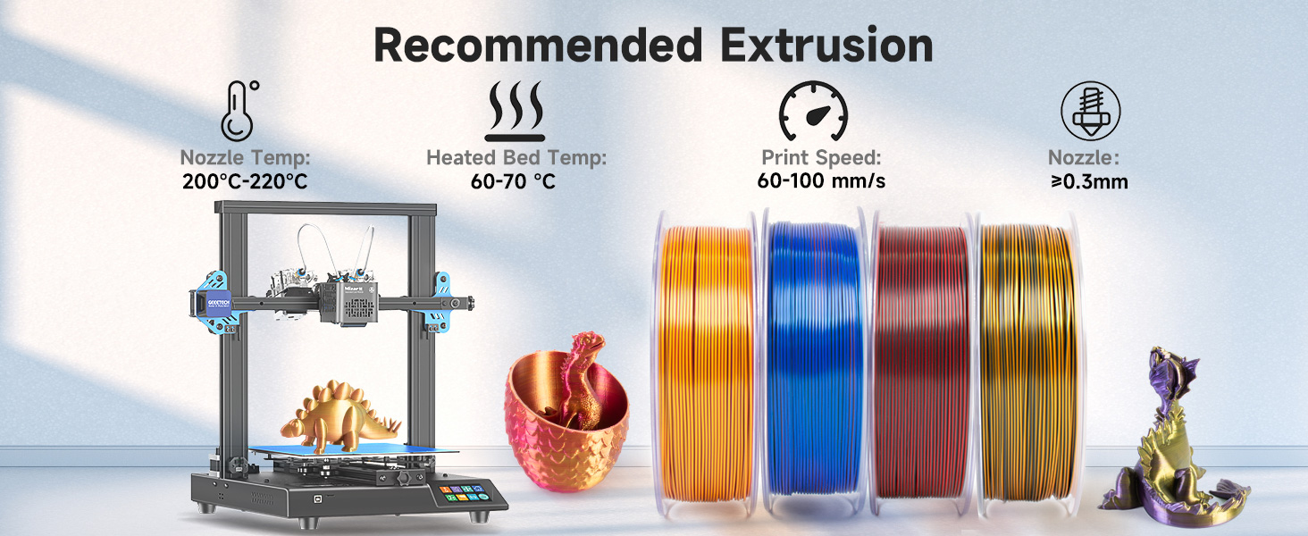 Silk Dual Color Filament PLA