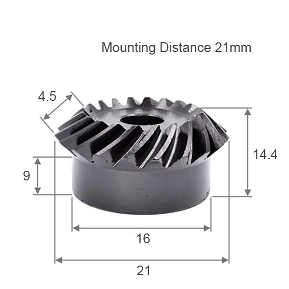 1/1,5/2 Modul 20/25/30 Zähne Links/Rechts Spiralkegelräder 90&deg; 1:1 Paarung