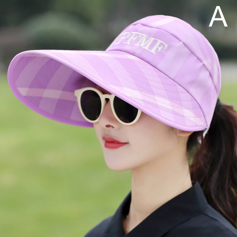 Womens Wide Brim Sun Hats Summer Outdoor UV Protection Sports Hiking Riding Caps