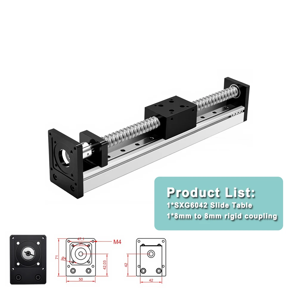 Nema23 Mini CNC Sliding Table Linear Guide Linear Motor Drive Control Power Kits
