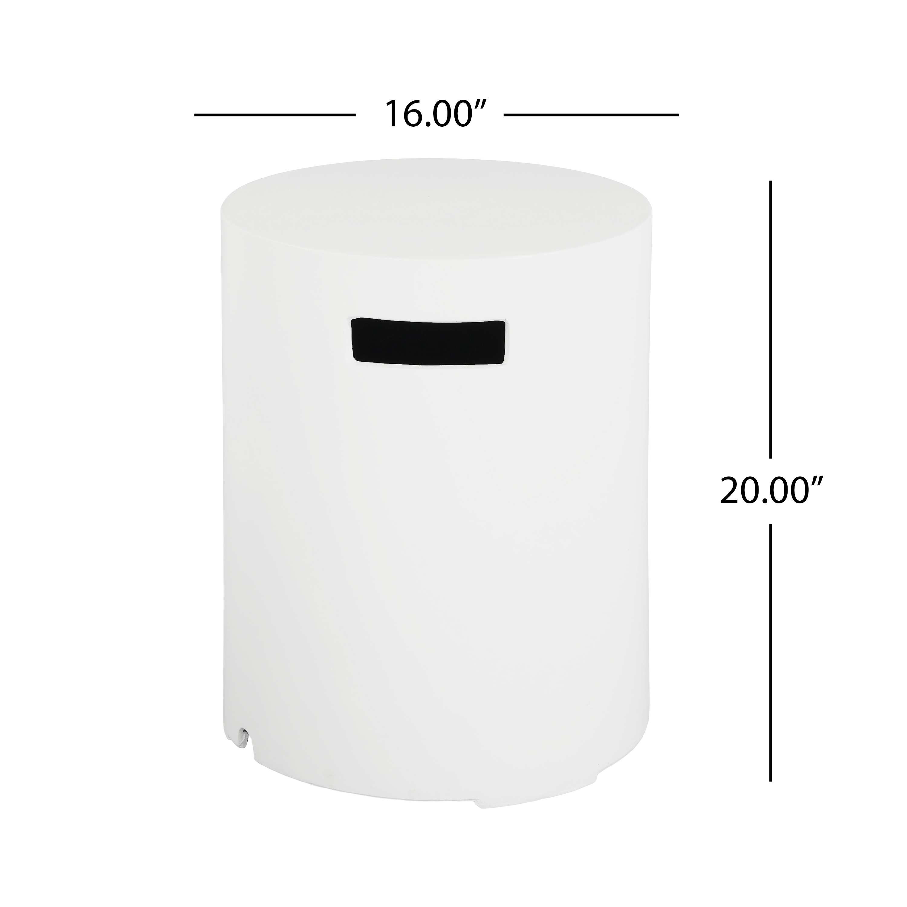 16x20 inch MGO Tank Holder/Side Table, White - Produktbild 3