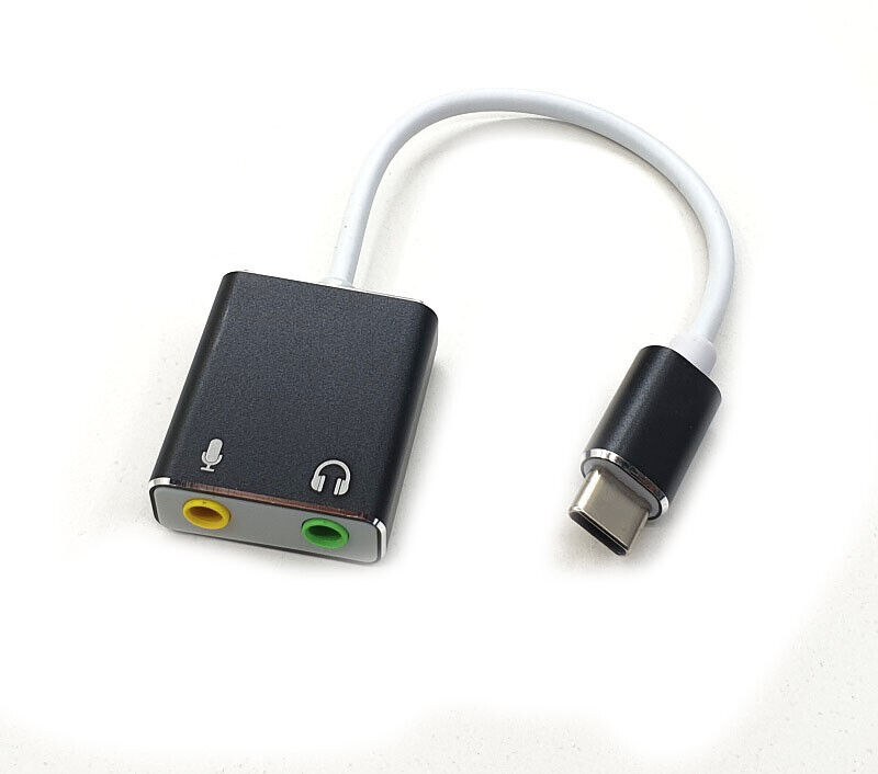 USB To 3.5mm Jack Headphone Mic Adapter,External USB Audio Adapter Sound Card