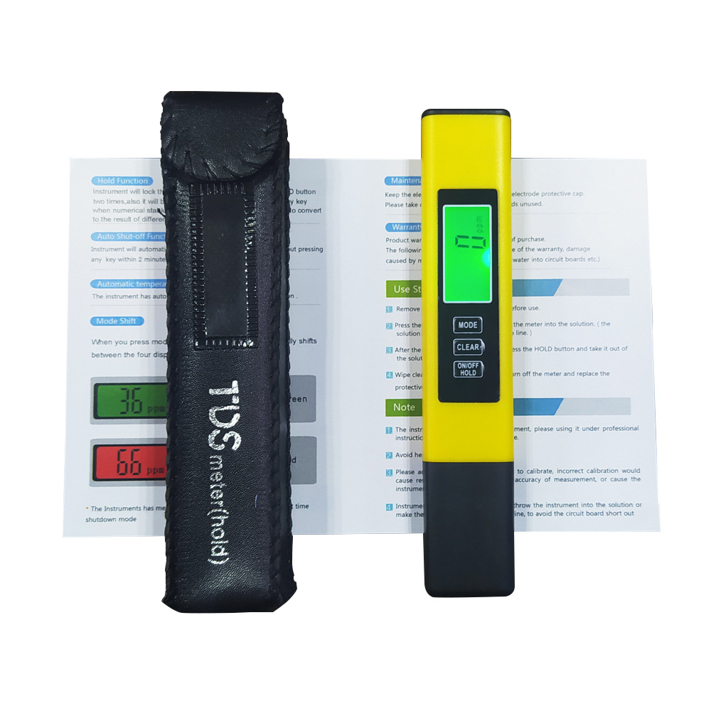 4in1 Drinking Water Tester Digital TDS PPM Meter Water Quality Purity Test Tool